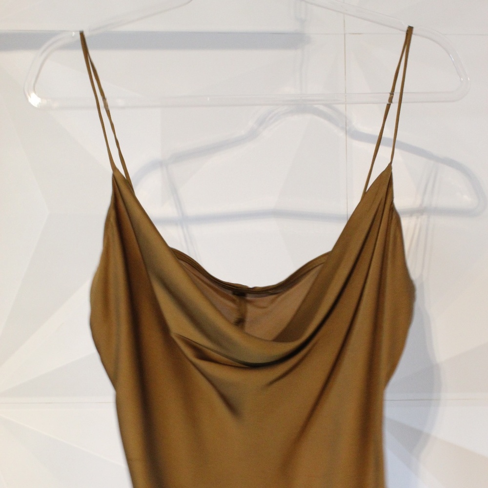 Cowl Neck Satin Cami